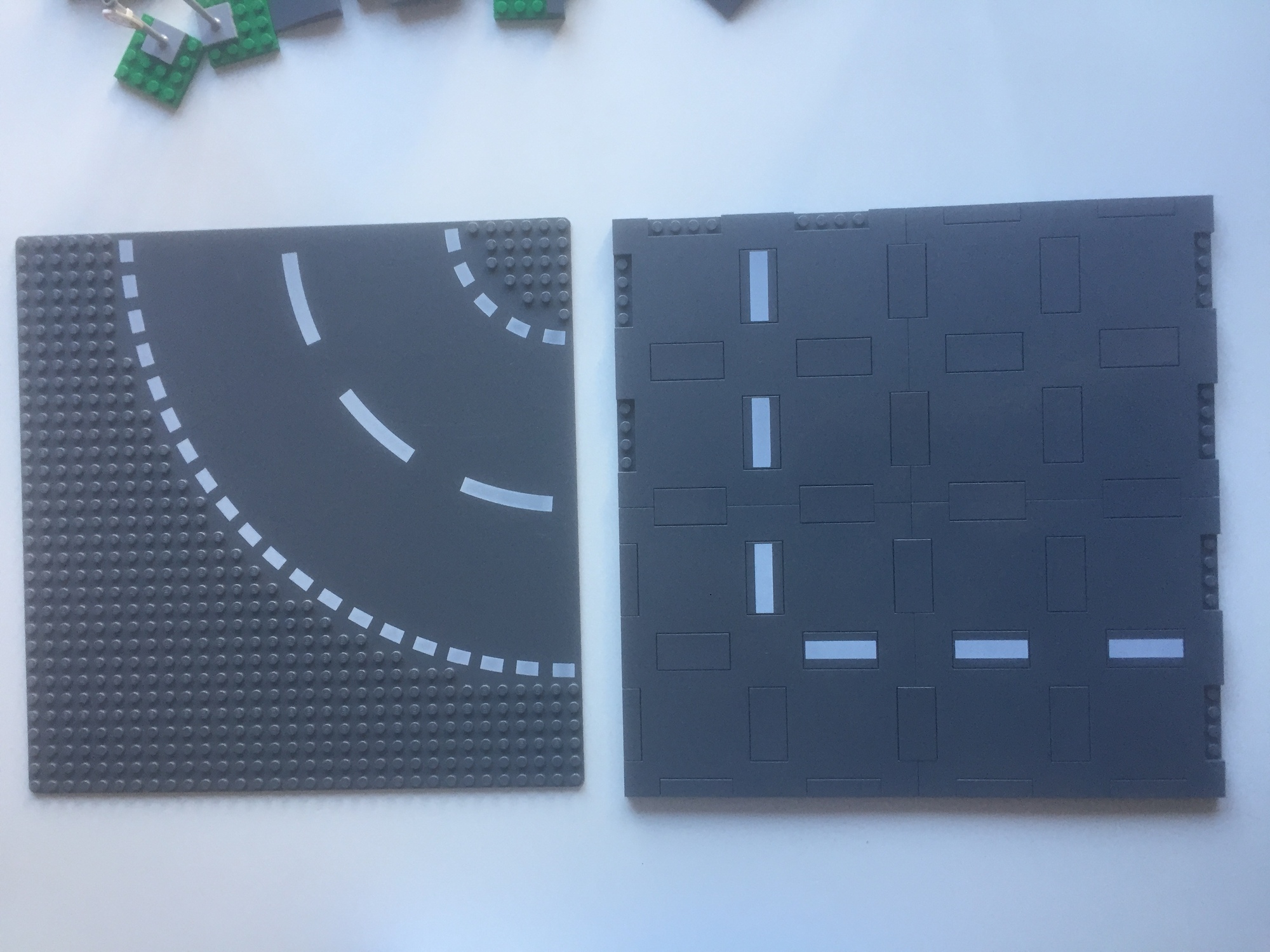 Set complet de plaques de route adaptées pour LEGO - 4 pièces